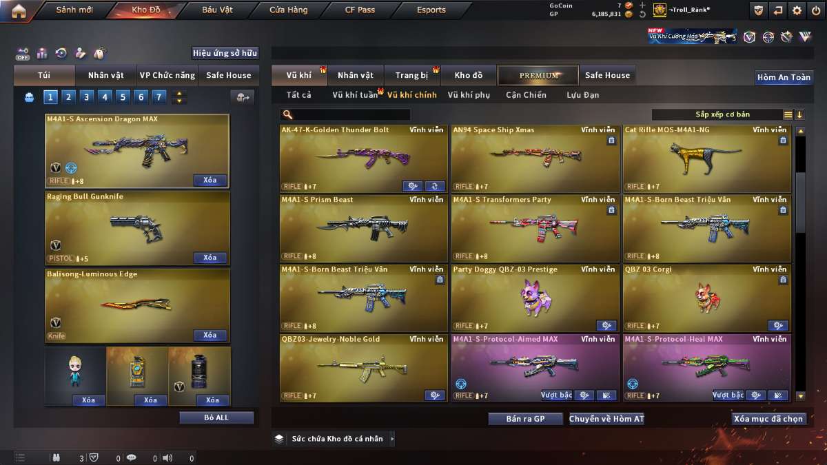 shop acc cf uy tin gia re